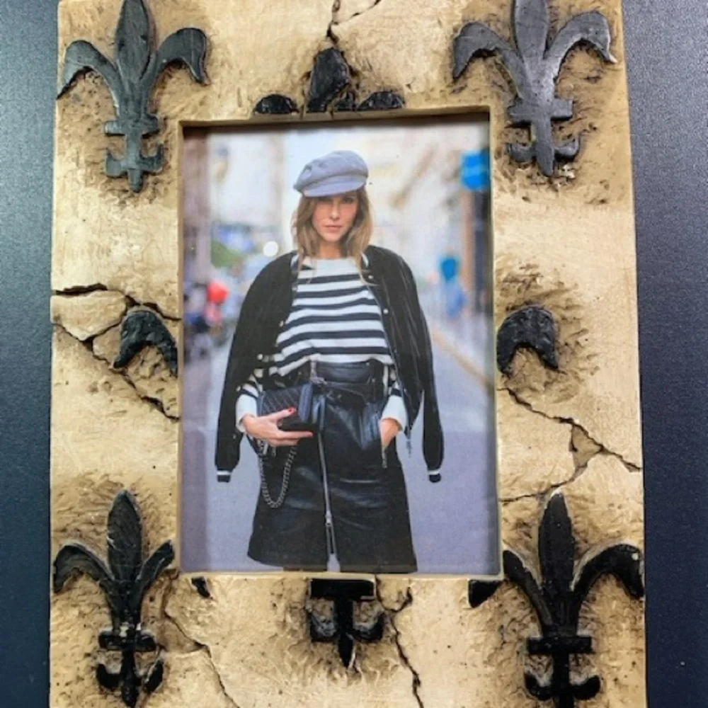 Country French Fleur-de-Lis Photo Frame